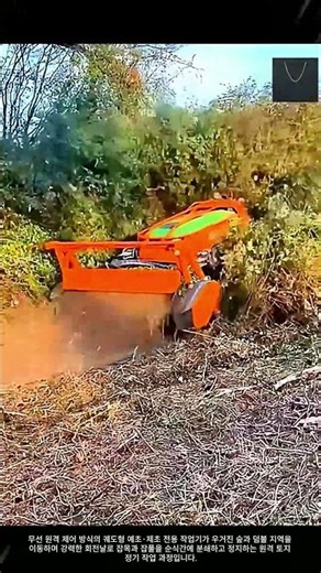 원격 제어 궤도형 예초기를 활용한 우거진 덤불 분쇄 공정 #worker #process #remotemower #landclearing #equipment