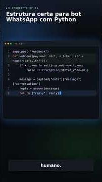 Estrutura certa para bot WhatsApp com Python