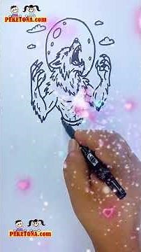 CÓMO DIBUJAR UN HOMBRE LOBO EN EL BOSQUE