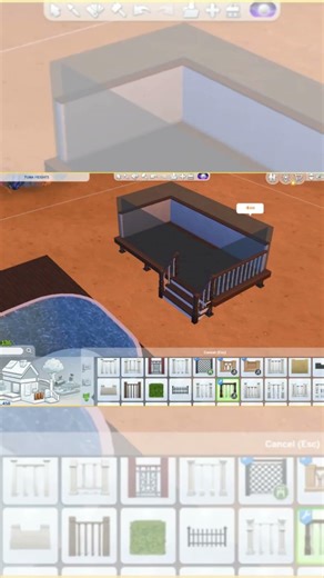 ✨ Sims 4 - Pool Area Build - Part 1 #sims4 #sims4build #sims4game #thesims4 #sims4cc