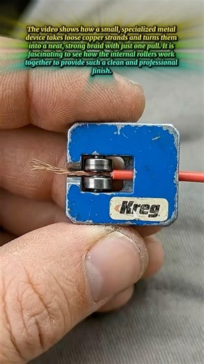 Amazing Tool Twists Wire Perfectly in Seconds! #shortsfeed #engineering