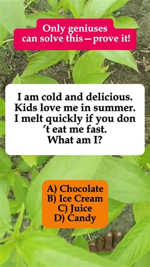 🍦Cold, Delicious, Melts in Summer – What Am I? #shorts #puzzle