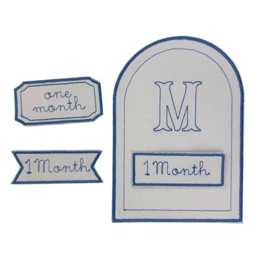 ITH Milestone Name Card Machine Embroidery Design, Arc Satin Stitch (digital File) - Etsy Canada