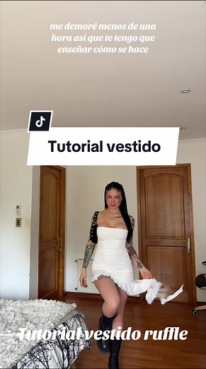 Tutorial vestido ruffle: cómo hacerlo a mano