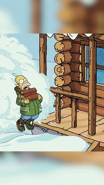 The Simpsons have moved to Alaska 🥶 #simpsons