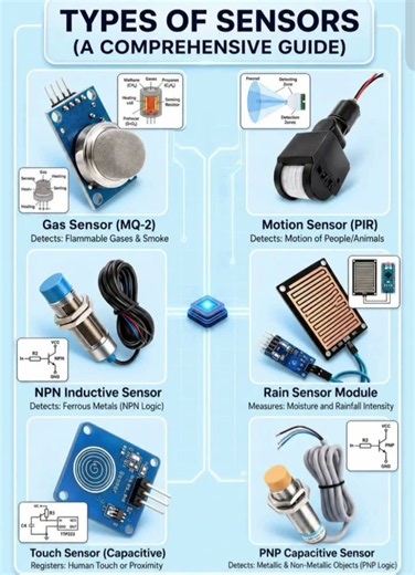 Types of Sensors: A Comprehensive Guide for Electronics#ElectronicSensors * #IoTProjects * #Arduino