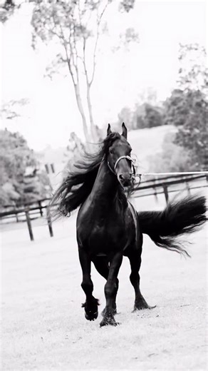 Birk The Friesian Stallion on Instagram: "WE CAN DANCE 🖤💫 @flash_pony_co 🎥"