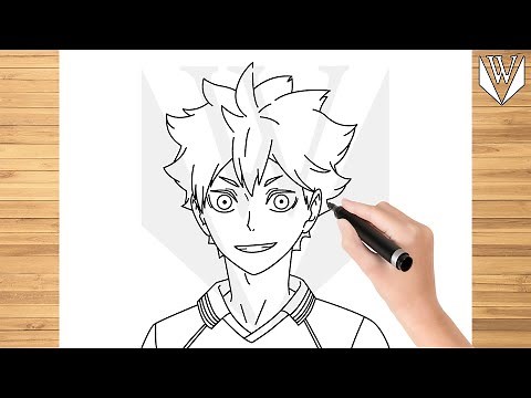 How to draw Hinata Shoyo Haikyuu Step by step, Drawing Tutorial Trick Easy For Kids