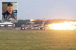 Jet-fueled truck explosion at Michigan air show