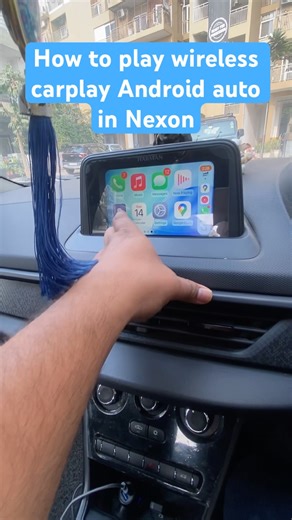How to play wireless Carplay Android auto in #Nexon.. #carplay #androidauto #androidautowireless