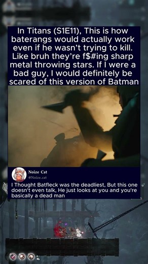 In Titans (S1E11), This is how baterangs would actually work even if he wasn’t trying to kill.