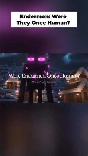 Endermen Were Human… This Theory Changes Everything 😳#minecraft #lore #theory