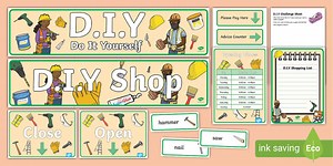 DIY Shop Role Play Pack