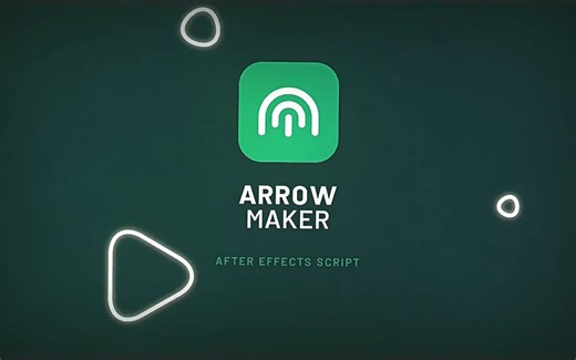 AE脚本Arrow Maker Script箭头动画生成器