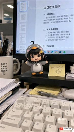 Dancing little goo goo gaga penguin 👾 #gugugaga #aichibi #funny #bully #endfield #anime #cute