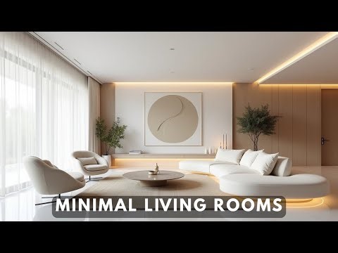 White Minimal Luxury Living Rooms | Elegant Modern Interior Design Inspiration