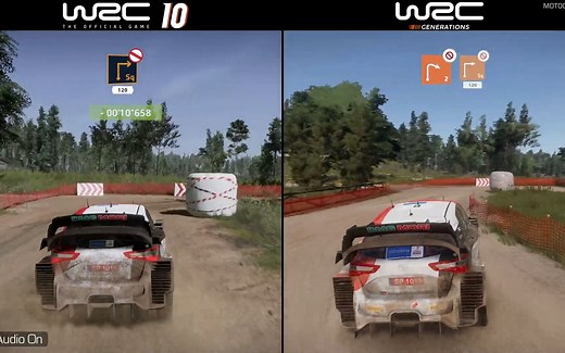 WRC 10 vs WRC Generations 对比 - 2021 Toyota Yaris WRC at Rally Estonia