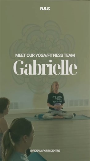 Rideau Sports Centre on Instagram: "👋 Meet Gabrielle, our yoga and fitness instructor at RSC! She shares about the classes she teaches, her go-to fitness tip and why she loves RSC! 🗓️ Sign up for release & realign and learn some new jokes with Gabrielle this Fall. 🔗 https://www.rideausportscentre.com/fitness/"