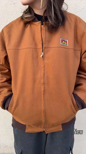 NEW! Brown canvas Ben Davis Bomber Jacket. Part of our best selection of Ben Davis. | Greenspan's