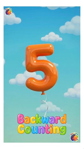 Backward counting with colorful number balloons #staylittlechannel #kidslearning #counting
