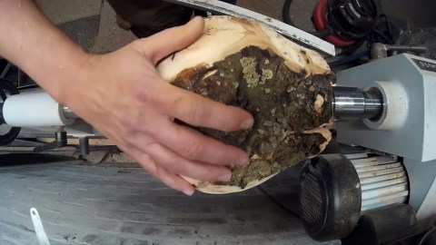 Woodturning - UV Glow Lamp