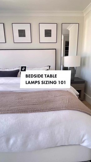 Optimal Bedside Table Lamp Sizing for Brighter Bedroom Decor