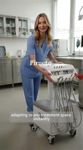 Ultra-Silent Mobile Veterinary Dental Unit | Pirueta 550W | Portable Vet Cart