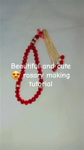 Beautiful😍&Cute Rosary Making Tutorial |Easy DIY Beaded Rosary for Beginners#rosary#tutorial#shorts