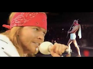 (GOLDEN DUET) Freddie Mercury & Axl Rose from Guns N' Roses We Will Rock You Live