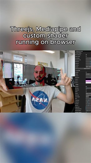 Real-Time Dither Shader + Hand Tracking in the Browser