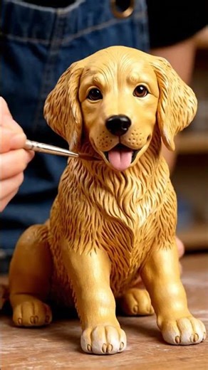 Air-Dry Clay Animal Figurines – Miniature Sculptures Full of Life #artandcraft #creativeshorts