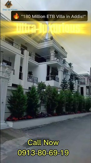 የከተማችን ቅንጡ ቤት👀💎 500sqm Ultra-Luxury G+2 Home for Sale in Addis Ababa | 180 Million ETB Dream Villa!