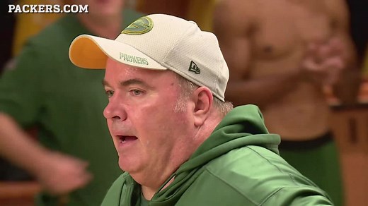 Green Bay Packers head coach Mike McCarthy's locker room speech
