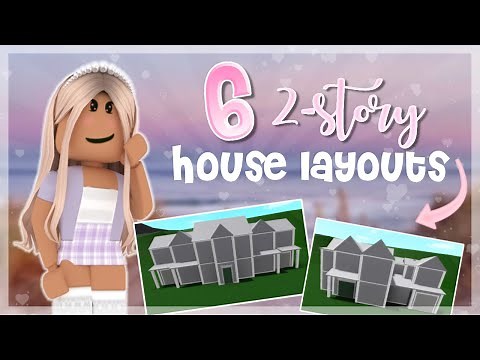 6 House Layouts (2-story) | Bloxburg