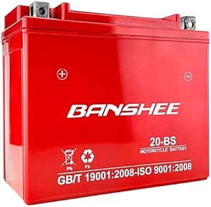 Banshee Replacement YUAM62RBH High Performance Maintenance Free Battery - YTX20H-BS