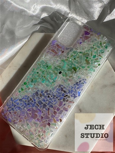 Ocean Wave Shell Terrazzo Resin Phone Case - Handmade - Etsy