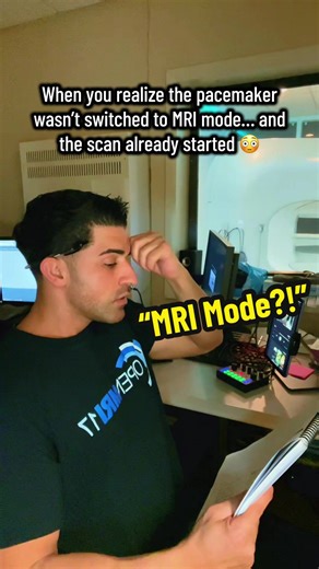 MRI-conditional pacemakers must be placed into “MRI Mode” before scanning. This helps prevent device interference, malfunction, and lead heating. Always verify device clearance before starting an MRI. 🧲 ⚠️ For educational purposes only. #MRI #Radiology #MedicalImaging #PatientSafety #RadiologyLife @Open MRI 17