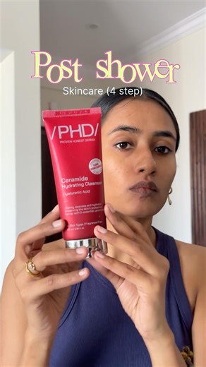 4 step skincare routine for combination skin #minimalskincare #skincareroutine