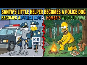 Simpsons Funny Moments | Santa's Little Helper Becomes a Police Dog & Homer's Wild Survival