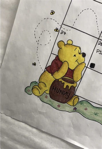 April’s calander and probably my favorite so far! #winniethepooh #poohbear #schooladmin #adminassistant