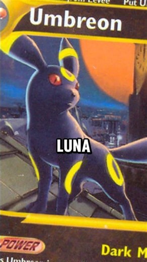 🌘This is how wild Eevee evolve into Umbreon according to the Pokémon cards #pokemoncards #pokemon