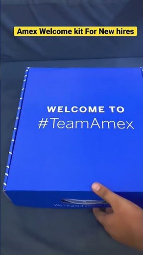 Unboxing the Welcome kit for American Express New Joiners #Amex #TeamAmex