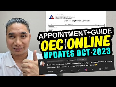 OEC Online Appointment 2023 | Paano kumuha ng oec exemption online