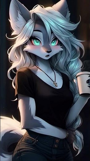 furry girl fox 🦊 art