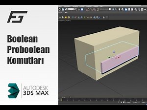 3Dsmax Objeden Obje Çıkarma Boolean, Proboolean