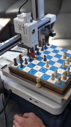 A printer that PLAYS chess ♟️ #engineering #chess #3dprinting