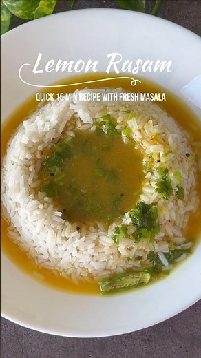 Lemon Rasam | Homemade South Indian Rasam Rice Recipe