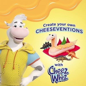 Check out Cowcium’s Cheesevention: Cheesaurus! You can make your own Cheesevention too at the Certified Cheeseventor Workshop! Join the event at the Glorietta 3 Activity Center on May 22 and at the Trinoma Activity Center on May 28. Fun prizes are in store, so hurry and get Cheeseventing! View event mechanics here: https://bit.ly/2IAof6r Terms and conditions apply. | Cheez Whiz