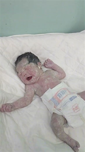 Just Born and Crying with All His Strength #FirstCry #pregnancy