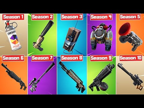 The Evolution of All Fortnite Weapons! (Season 1 - Season 10)